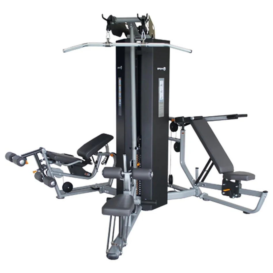 GYMGEAR PRO SERIES 3 STATION MULTI GYM (3 X 91 KG WEIGHT STACKS) - Titangymtools