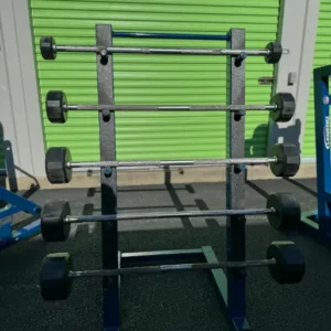 Legend Fitness Barbell Rack w Troy Barbells | SRS Gym Solutions